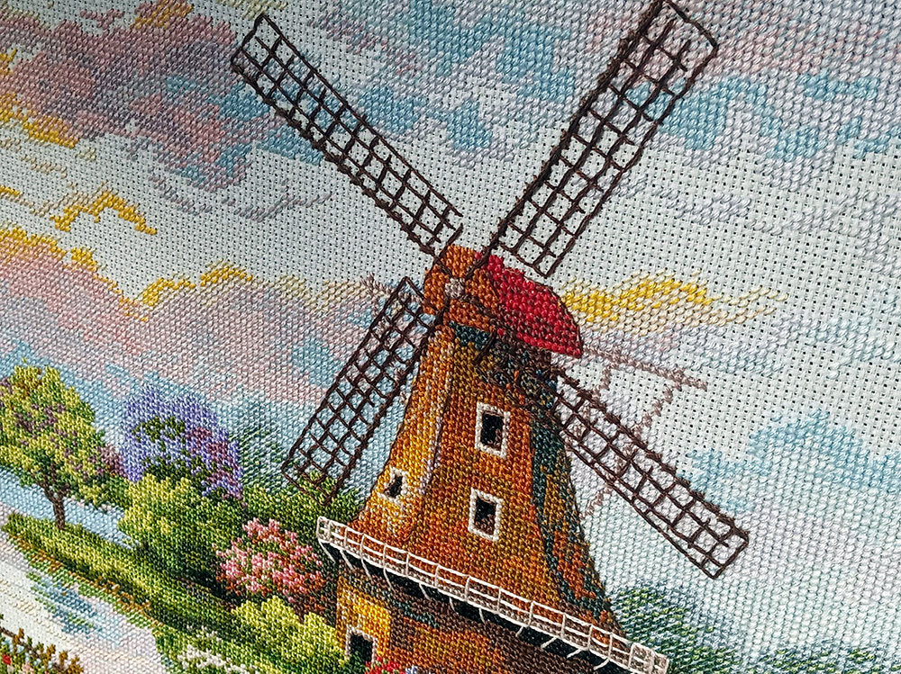 Dutch Windmills Cross Stitch Kit by Merejka K-167