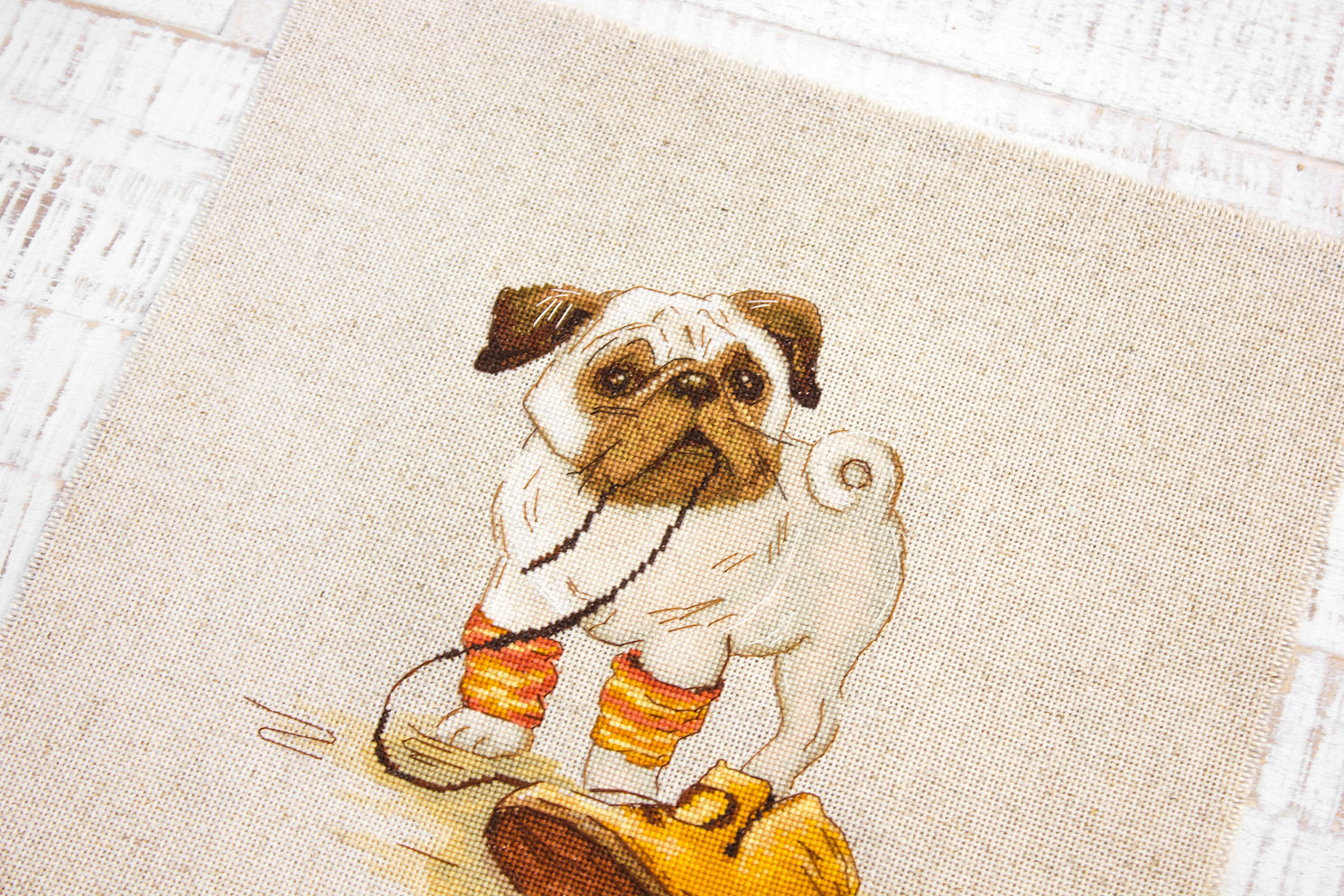 Cross Stitch Kit. Pug - B1122 Luca-S