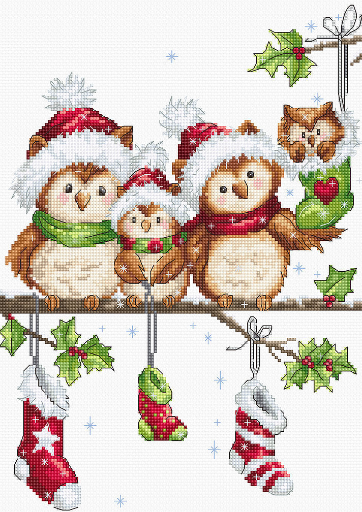 Cross Stitch Kit. The owls - B1186 Luca-S