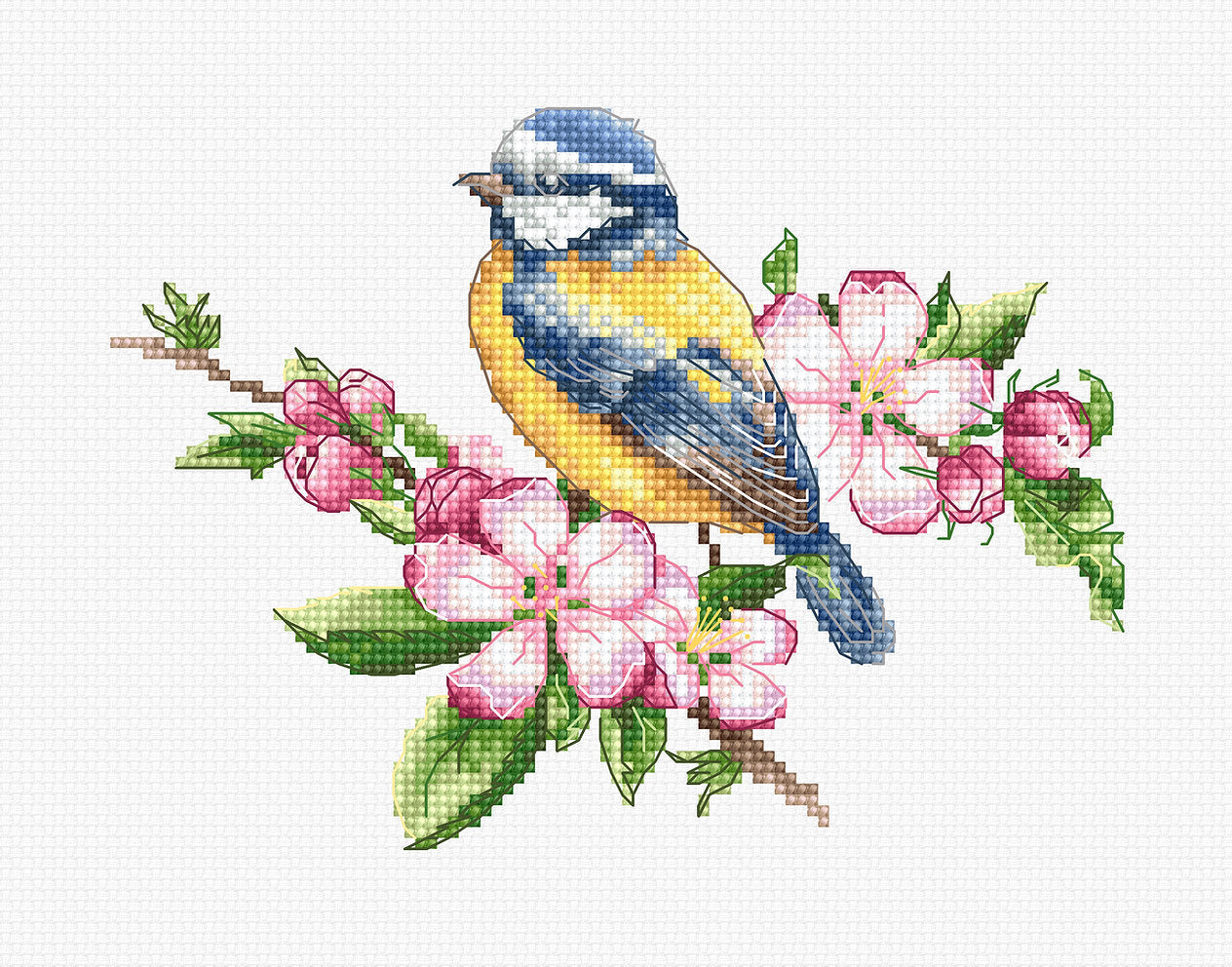 The blue tit - B1195 Luca-S - Cross Stitch Kit