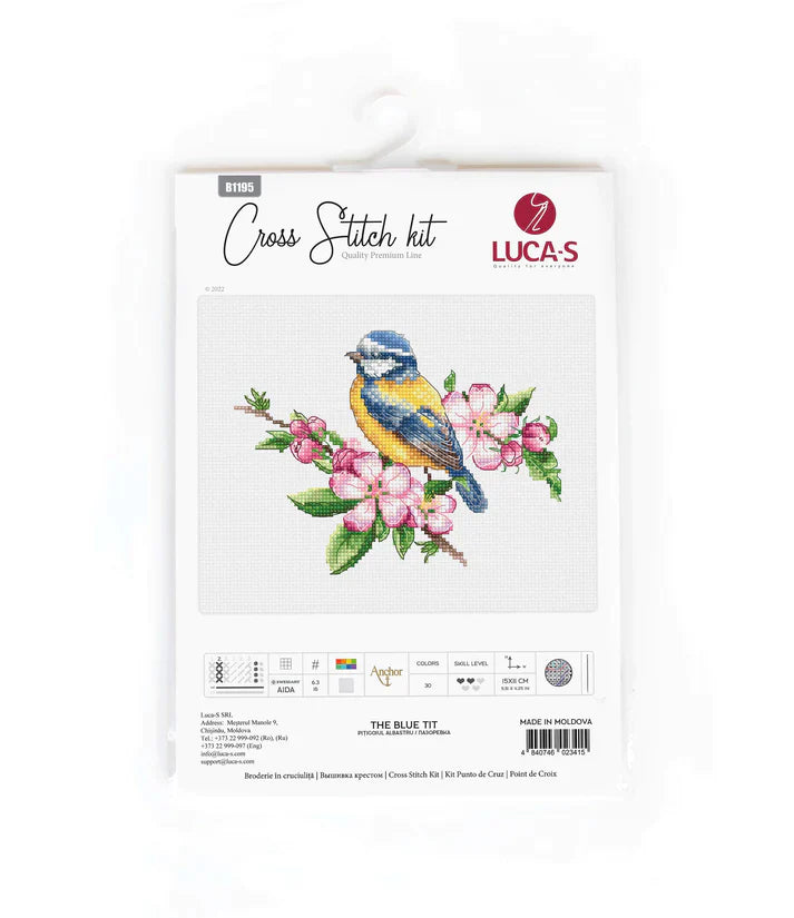 The blue tit - B1195 Luca-S - Cross Stitch Kit