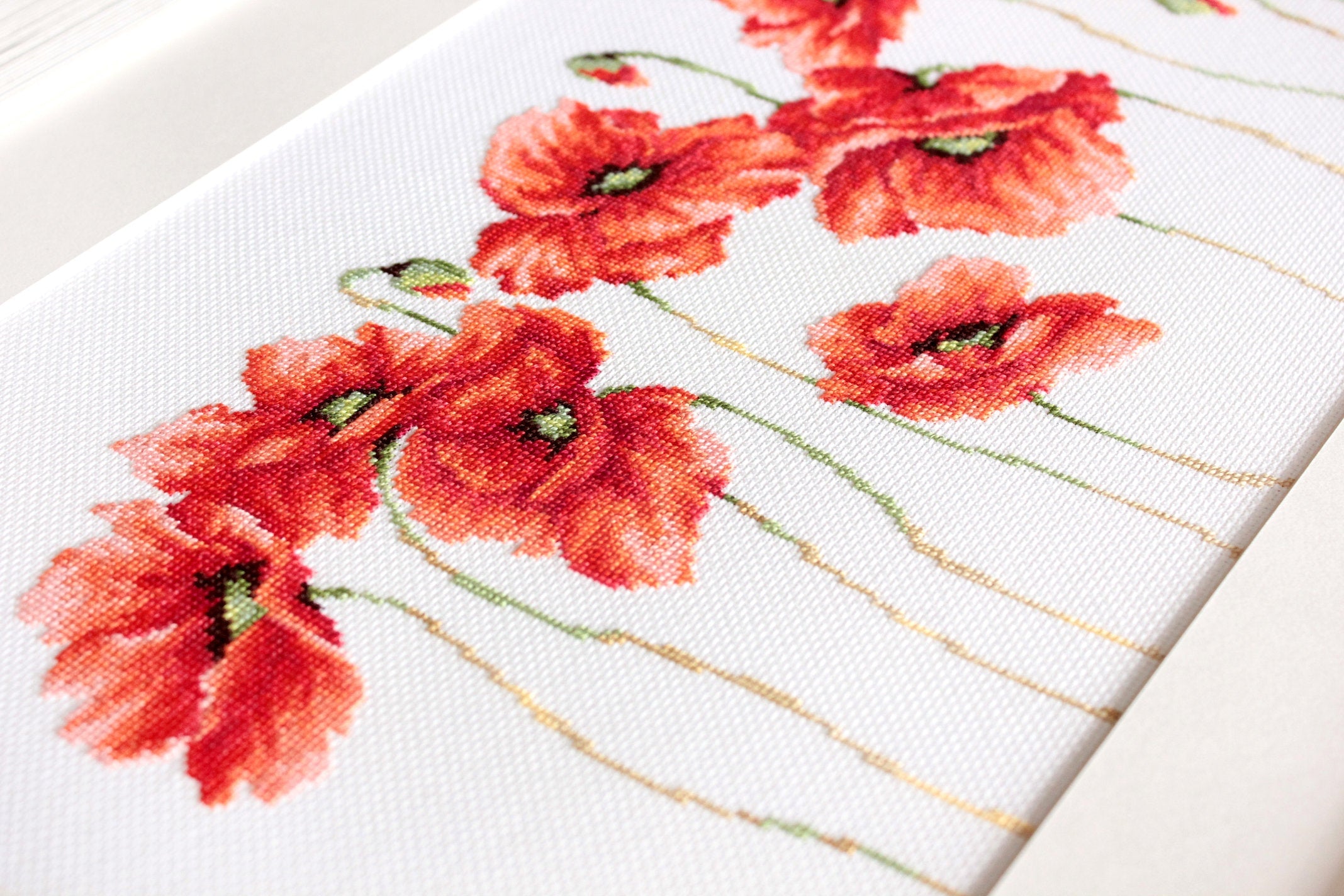 Cross Stitch Kit. Red poppies - B2223 Luca-S