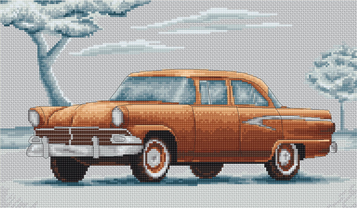 B2234 Retro Car - Cross Stitch Kit Luca-S