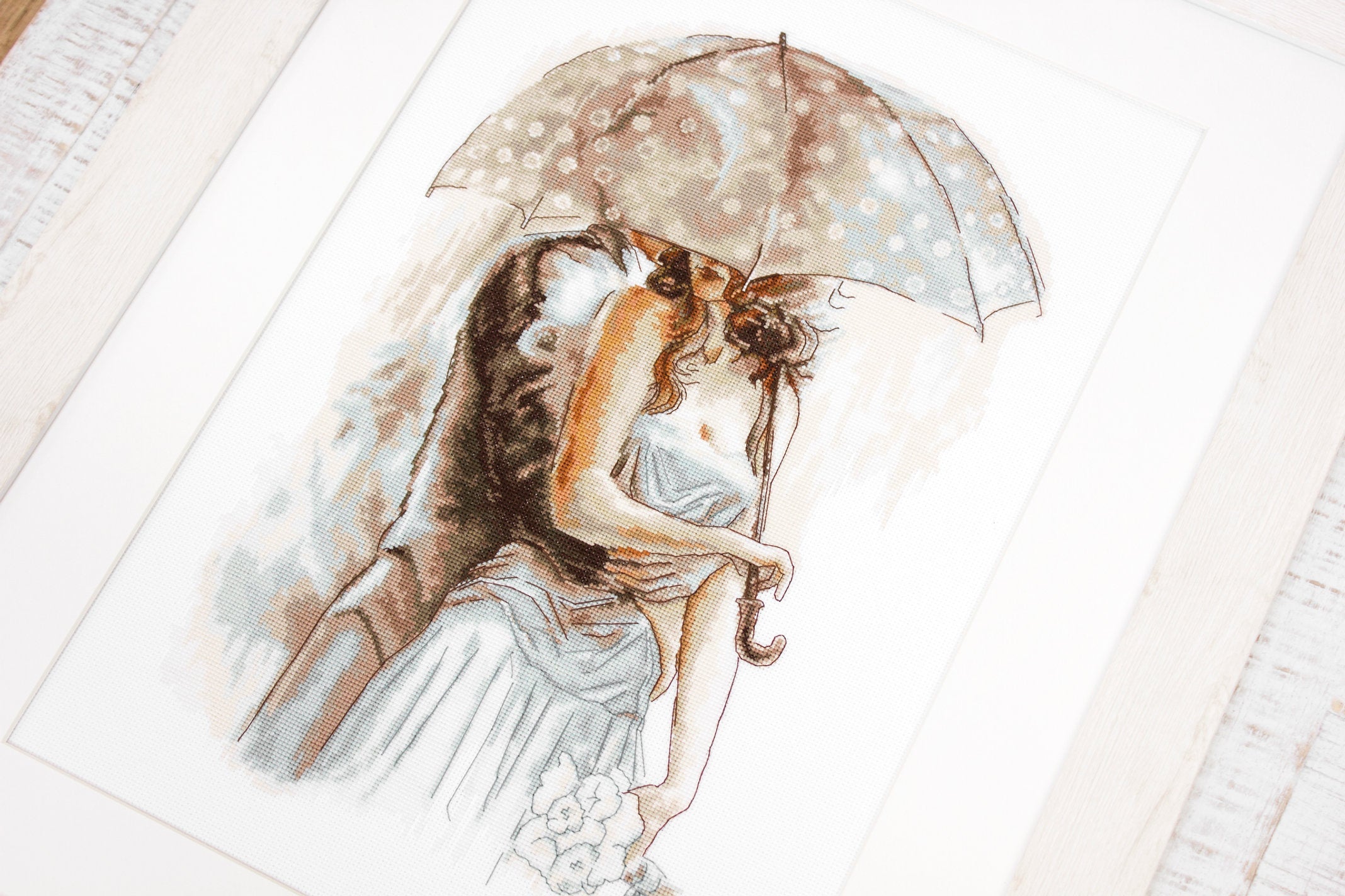 Cross Stitch Kit. Under the umbrella - B2294 Luca-S