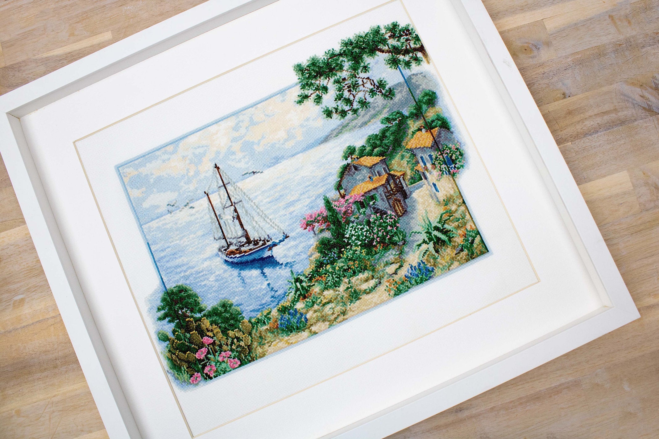 Cross Stitch Kit. Sea View - B2343 Luca-S