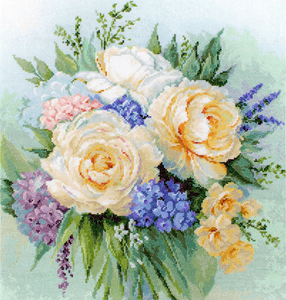 Cross Stitch Kit. Bouquet of Flowers - B2370 Luca-S