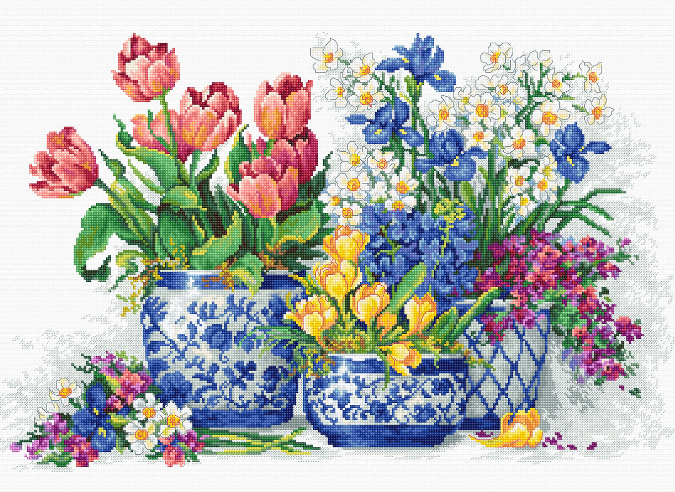 Cross Stitch Kit. Spring garden - B2386 Luca-S