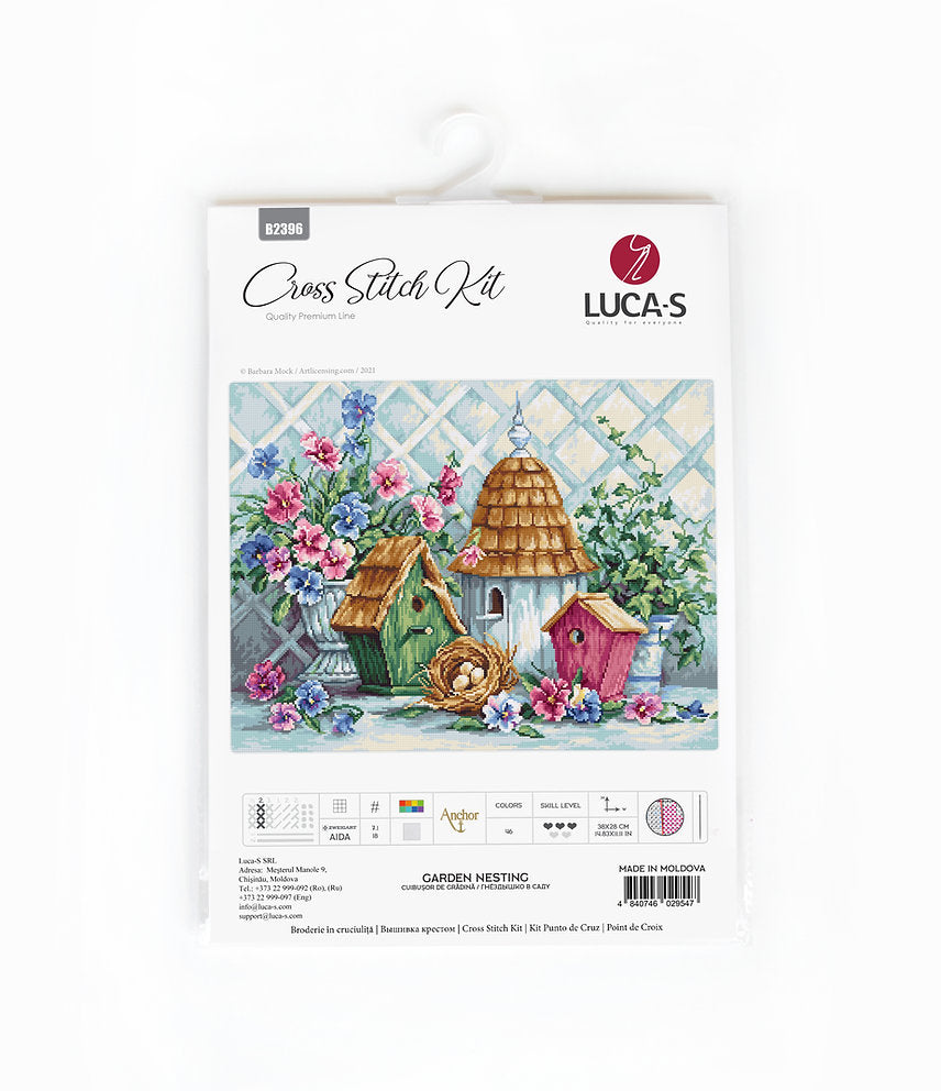 Kit de Punto de Cruz. Garden Nesting - B2396 Luca-S