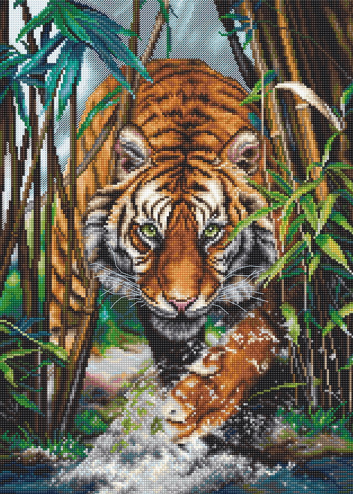 Cross Stitch Kit. The Tiger - B2406 Luca-S