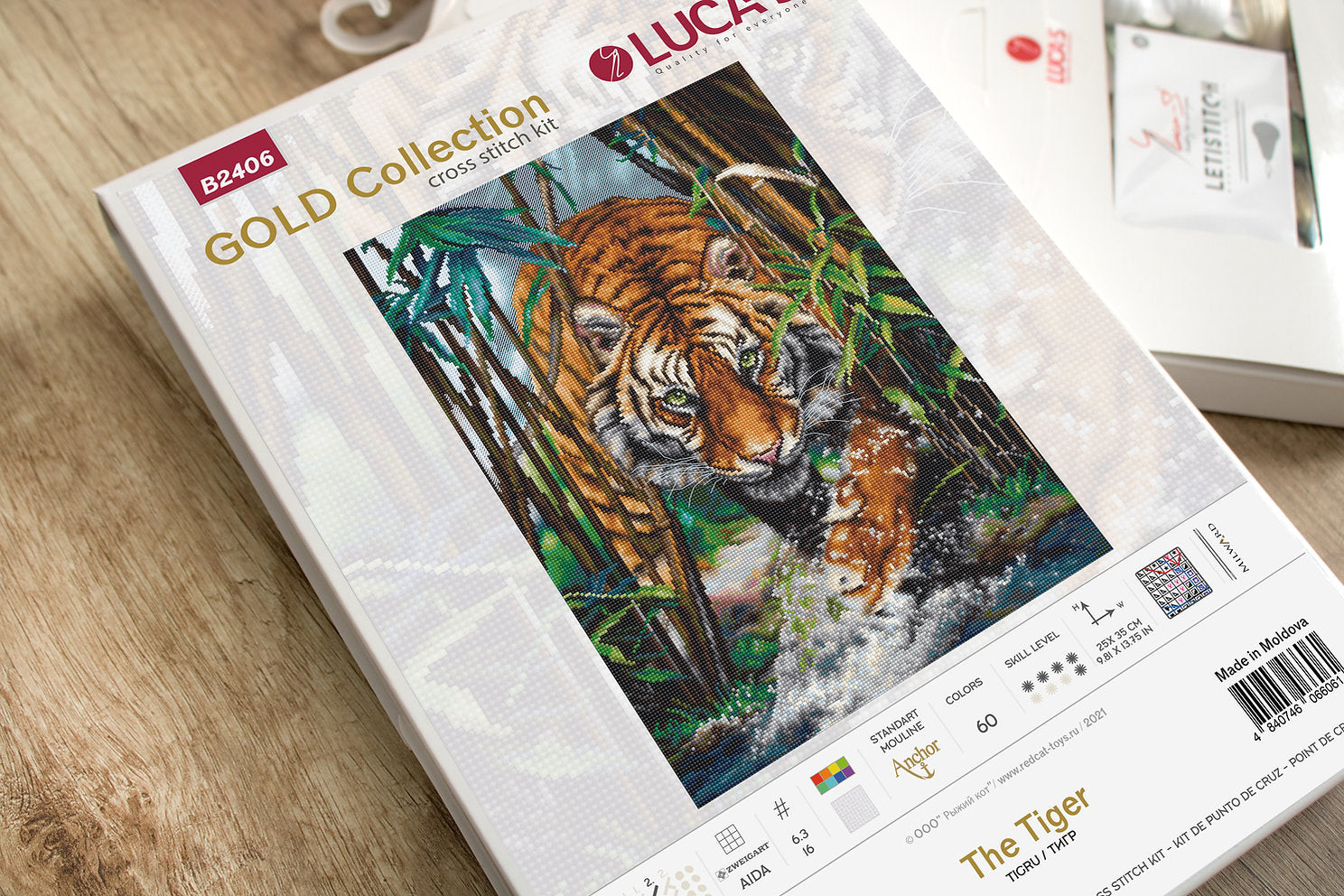 Cross Stitch Kit. The Tiger - B2406 Luca-S