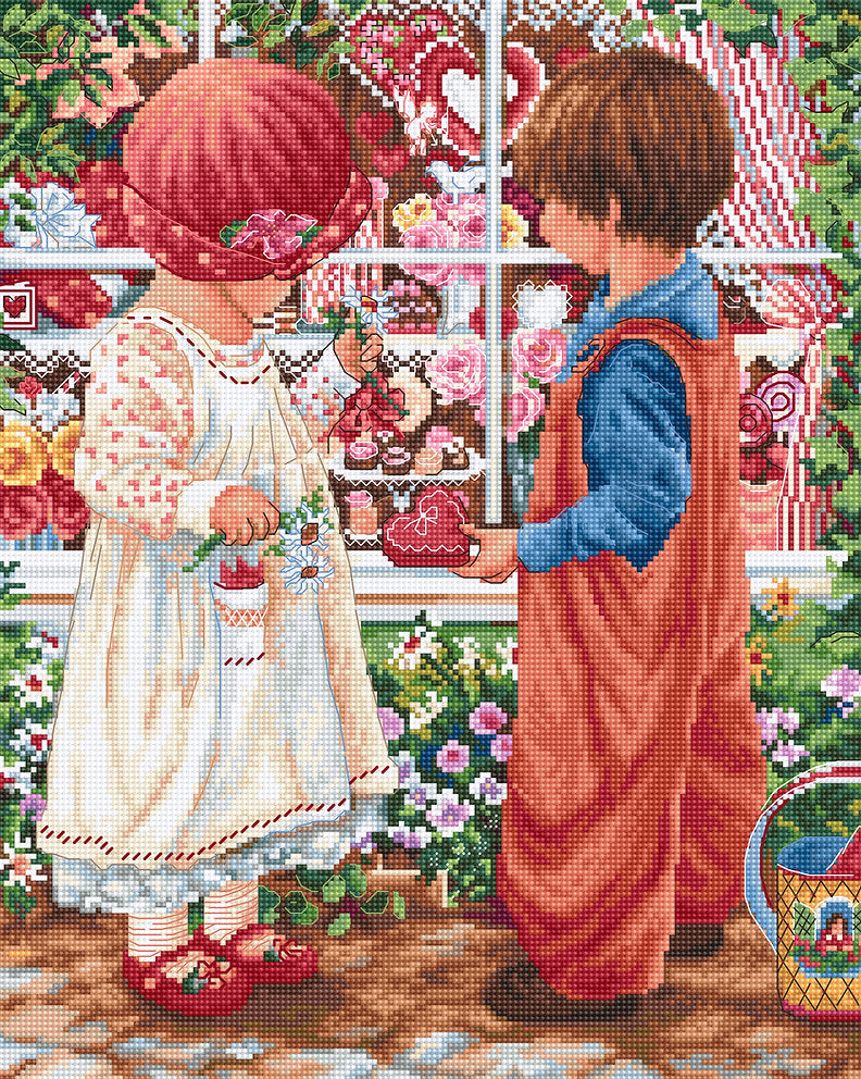 Cross Stitch Kit. Valentine's Treasure - B2407 Luca-S