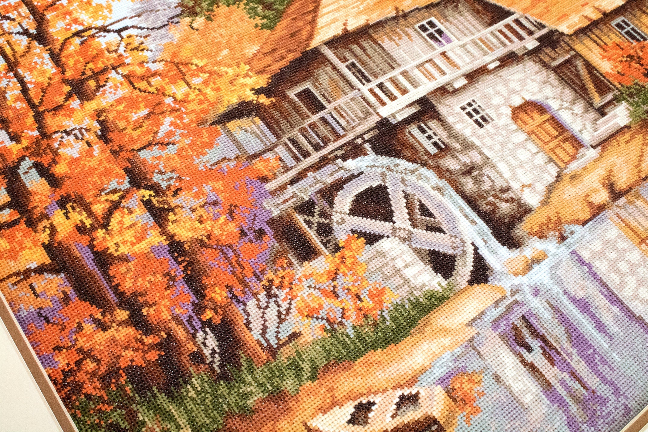 Cross Stitch Kit. Windmill in the Autumn Forest - B481 Luca-S