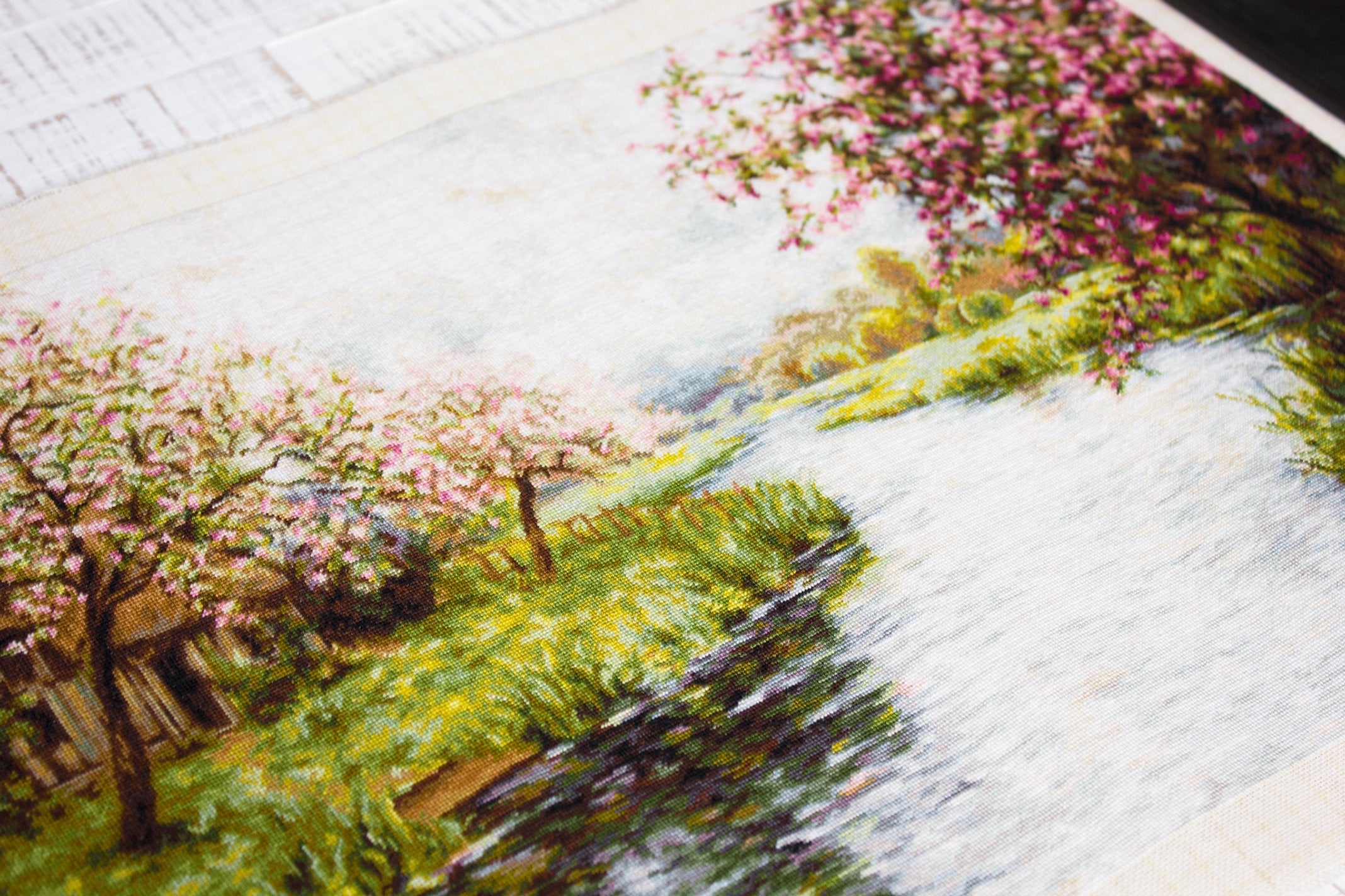 Cross Stitch Kit. Spring Landscape - B545 Luca-S