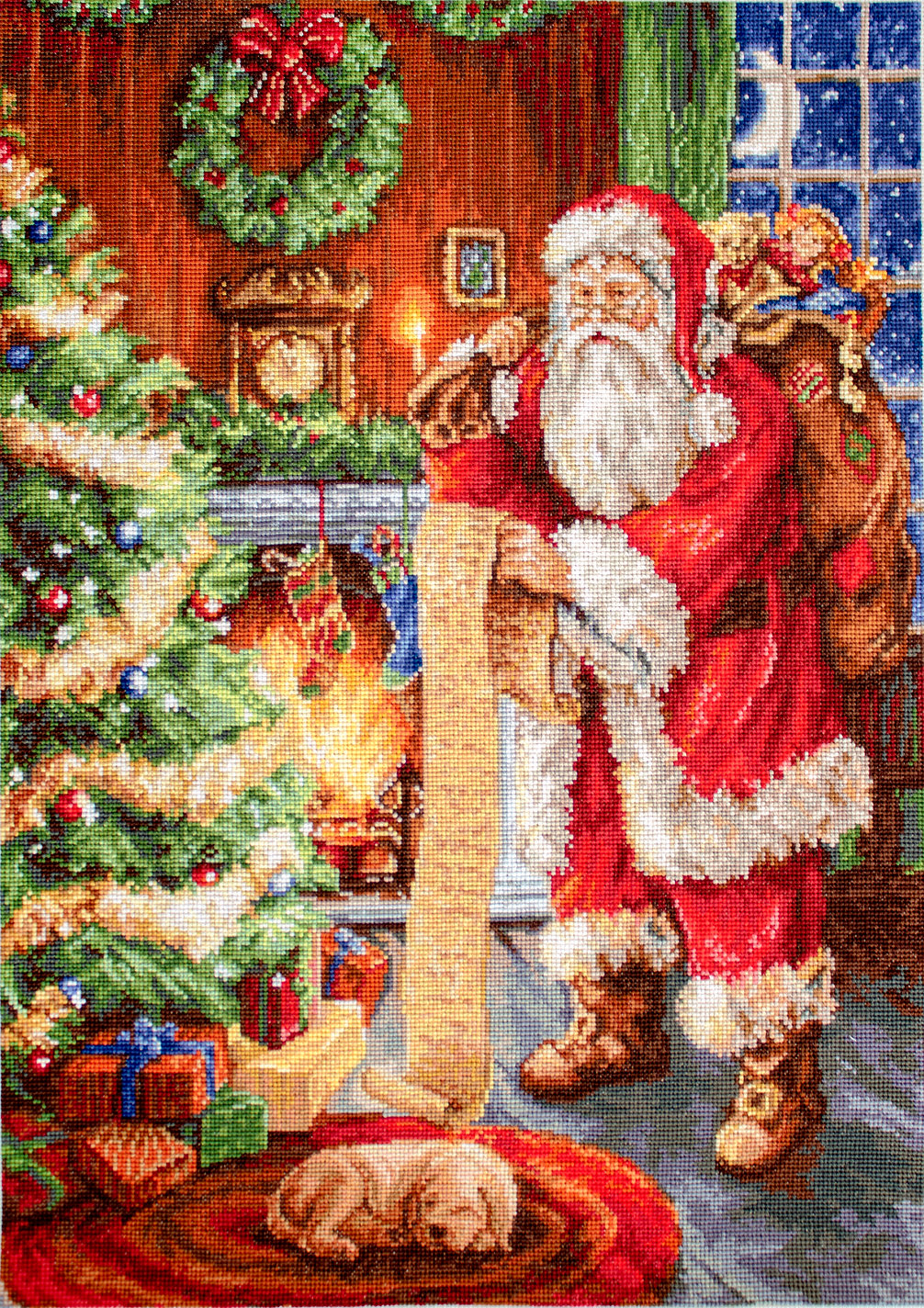 Cross Stitch Kit. Santa's List - B578 Luca-S