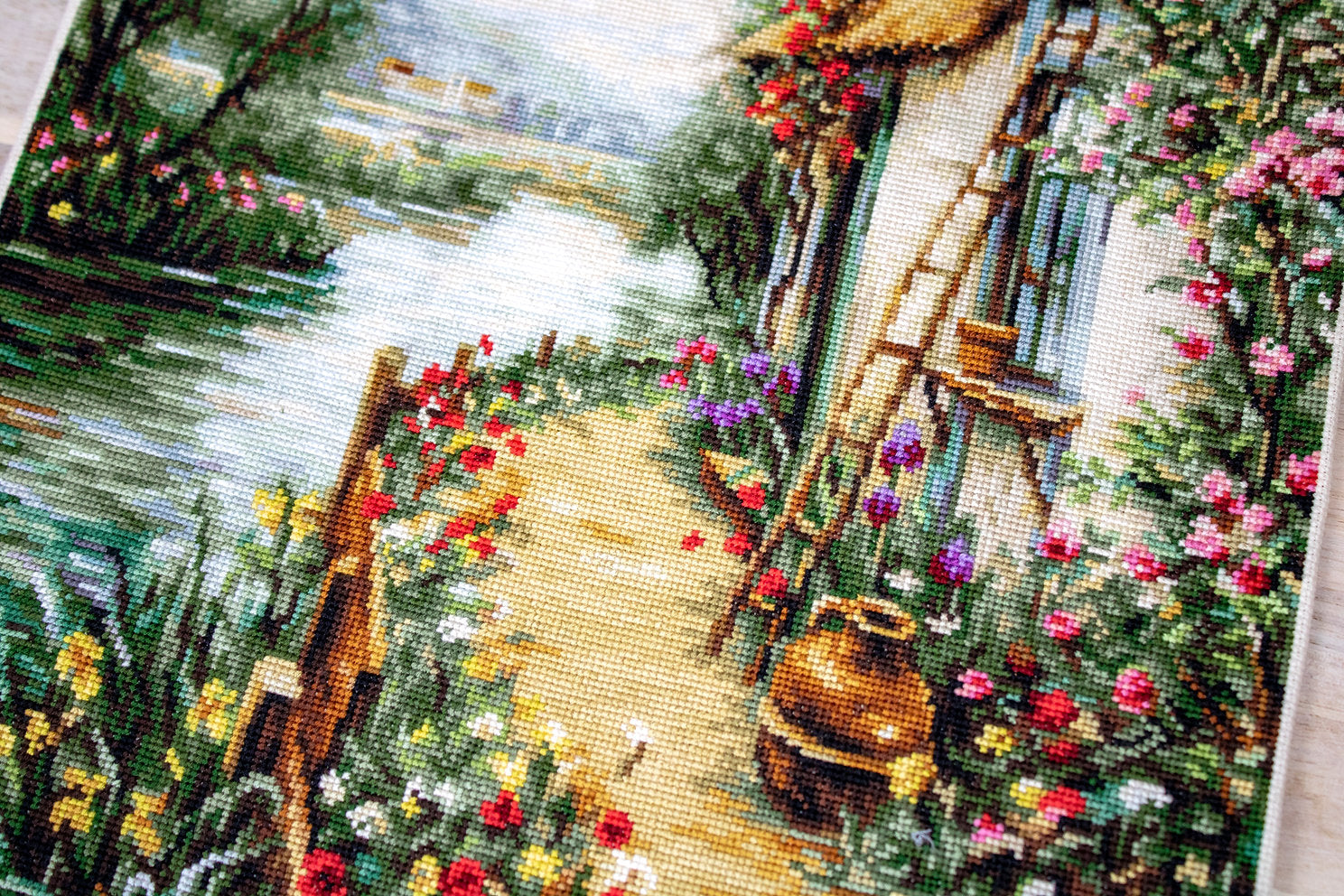 Cross Stitch Kit. Along the river - Luca-S B581