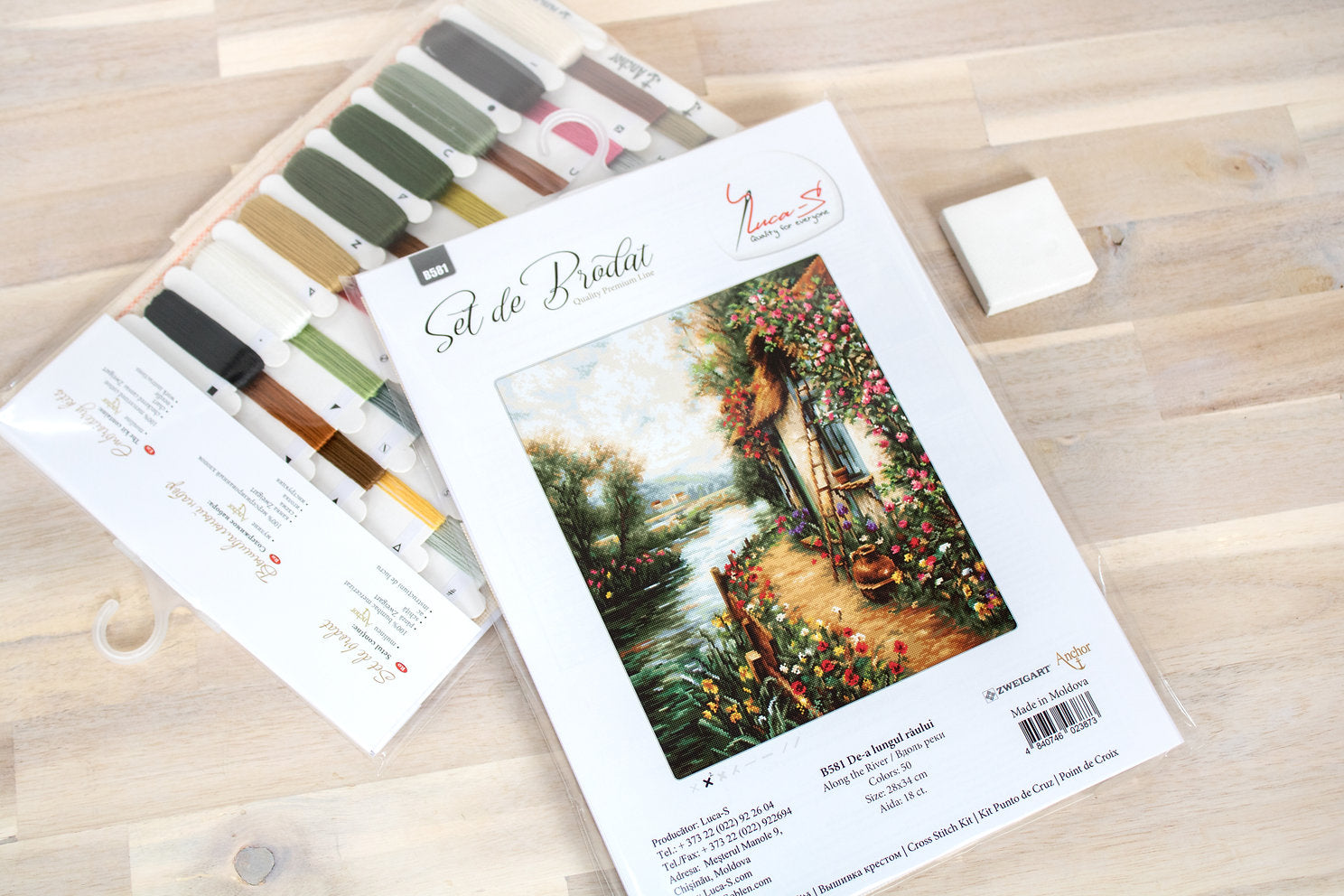 Cross Stitch Kit. Along the river - Luca-S B581