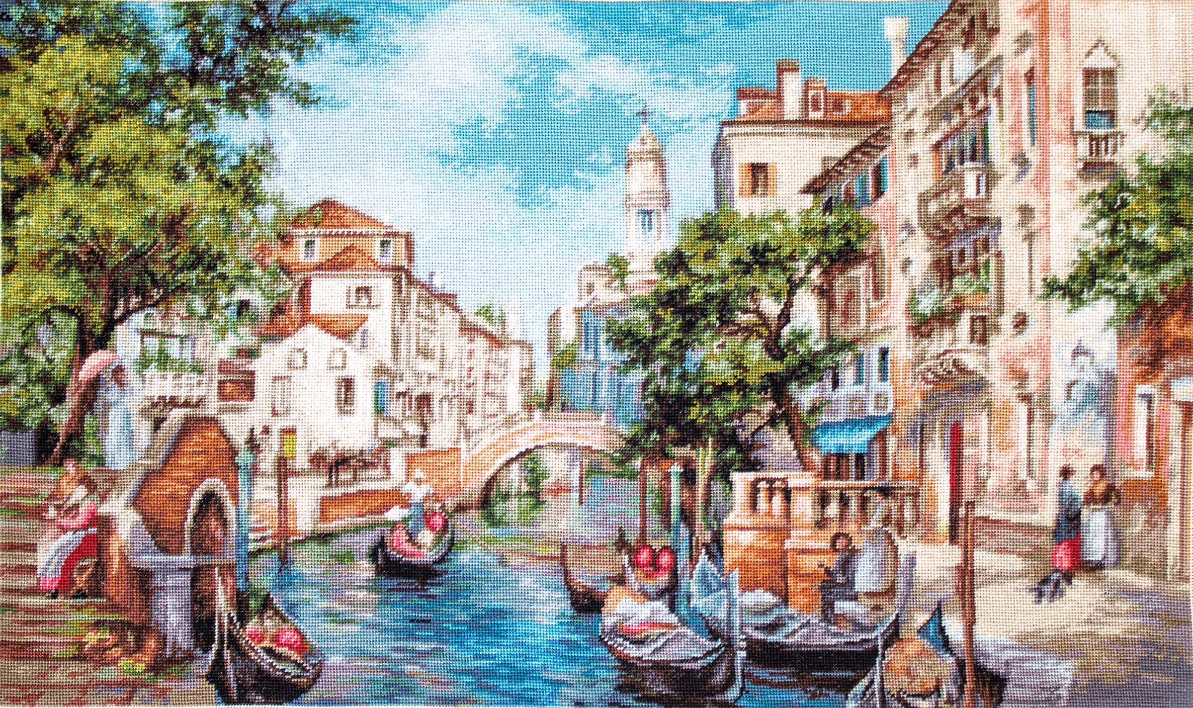 Cross Stitch Kit. The streets of San Polo - B589 Luca-S