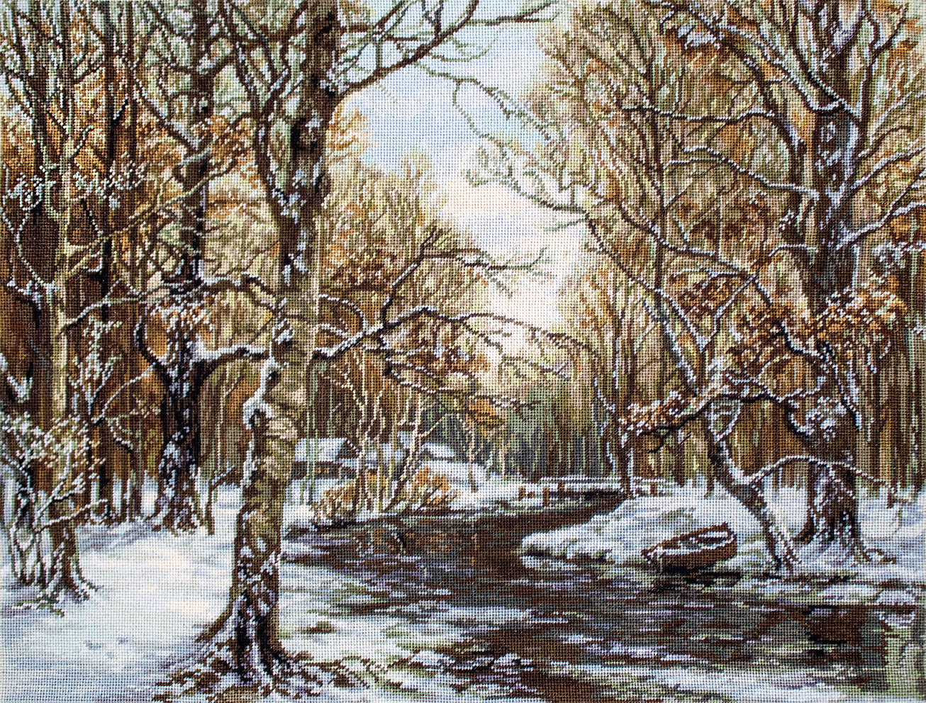 Cross Stitch Kit. First Snowfall - B597 Luca-S