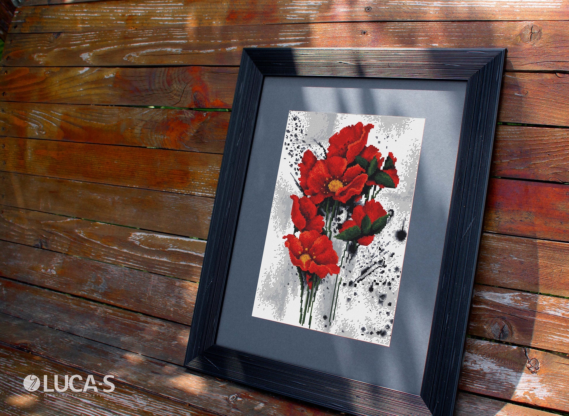 Cross Stitch Kit. The Poppies - B7014 Luca-S