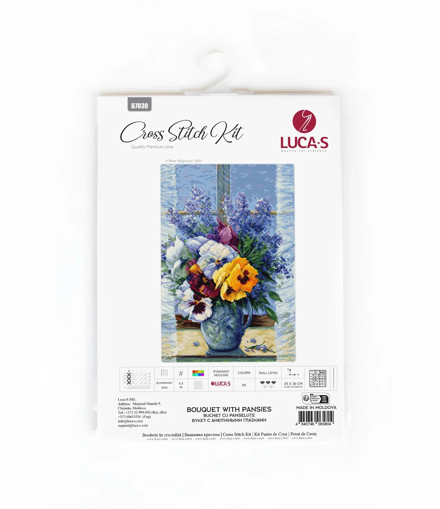 Cross Stitch Kit - Bouquet with Thoughts - B7030 Luca-S