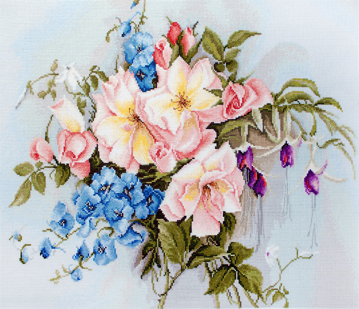 BA2362 Bouquet of flowers with bells - Luca-S - Cross Stitch Kit