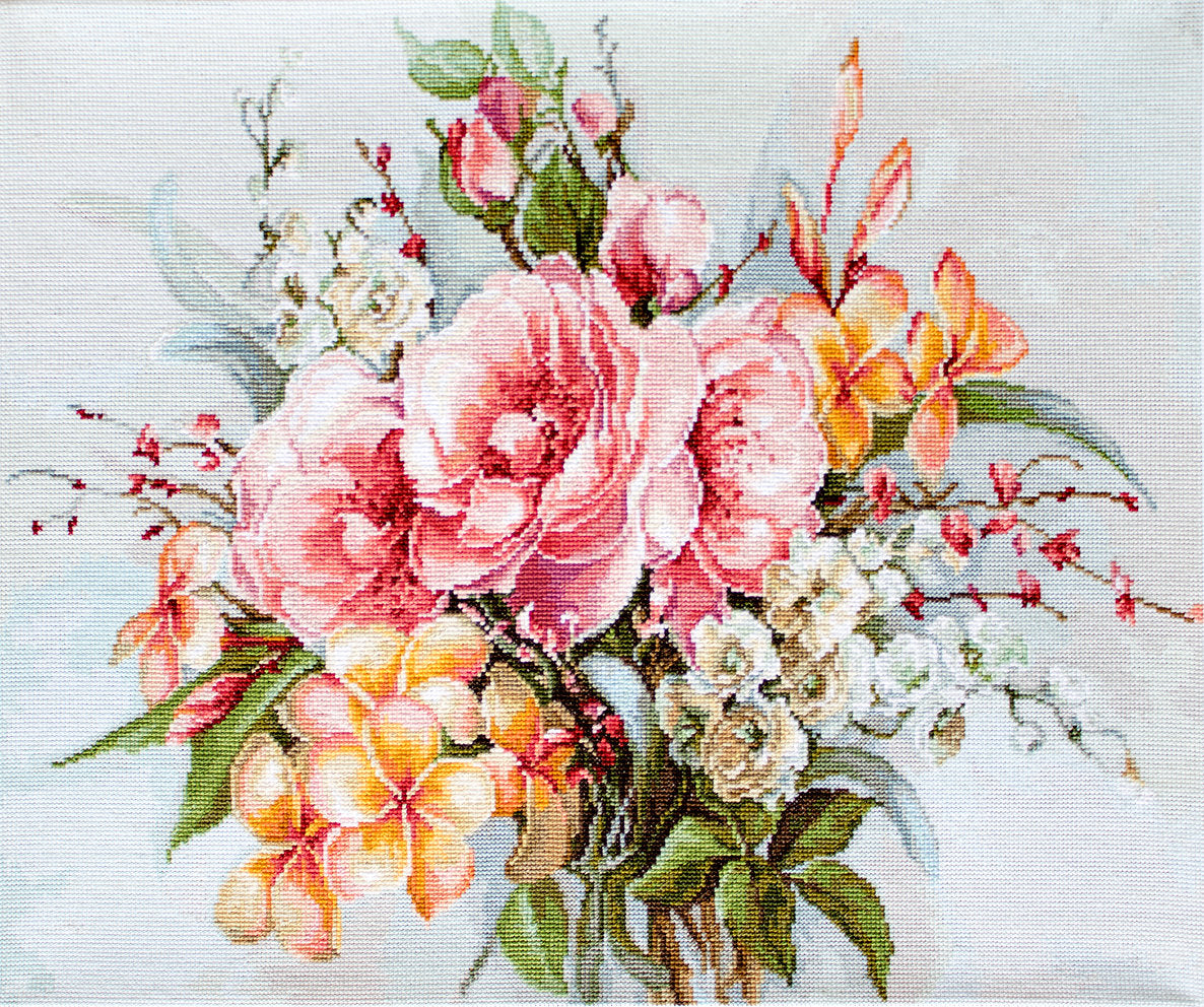 Cross Stitch Kit. Bouquet of Flowers - BA2364 Luca-S