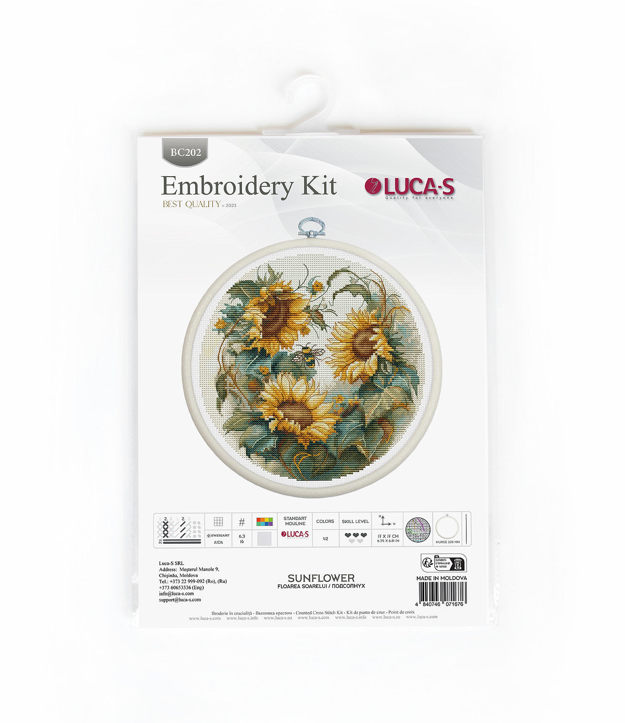 Sonnenblumen. Kreuzstichset BC202 Luca-S