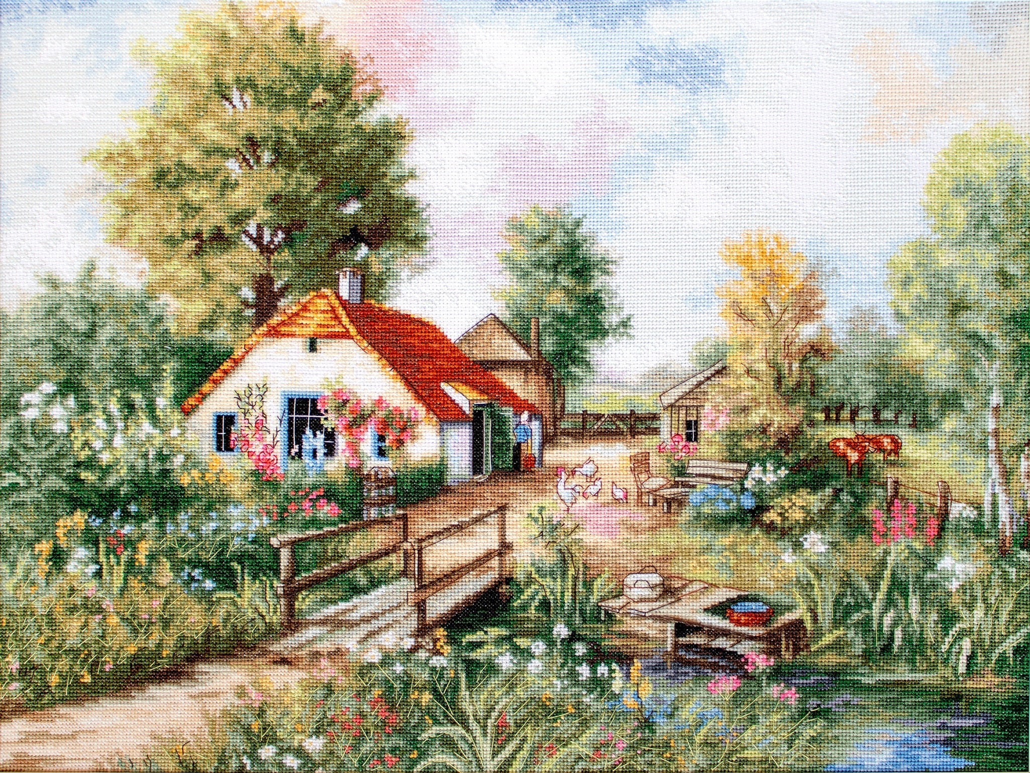 Village Landscape - BU4011 Luca-S - Cross Stitch Kit