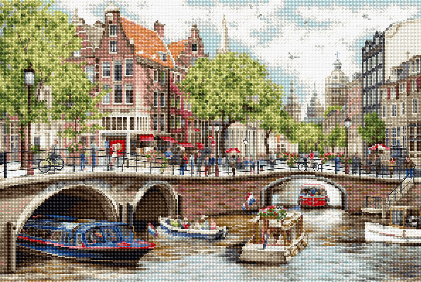 Cross Stitch Kit. Amsterdam by Luca-S BU5005