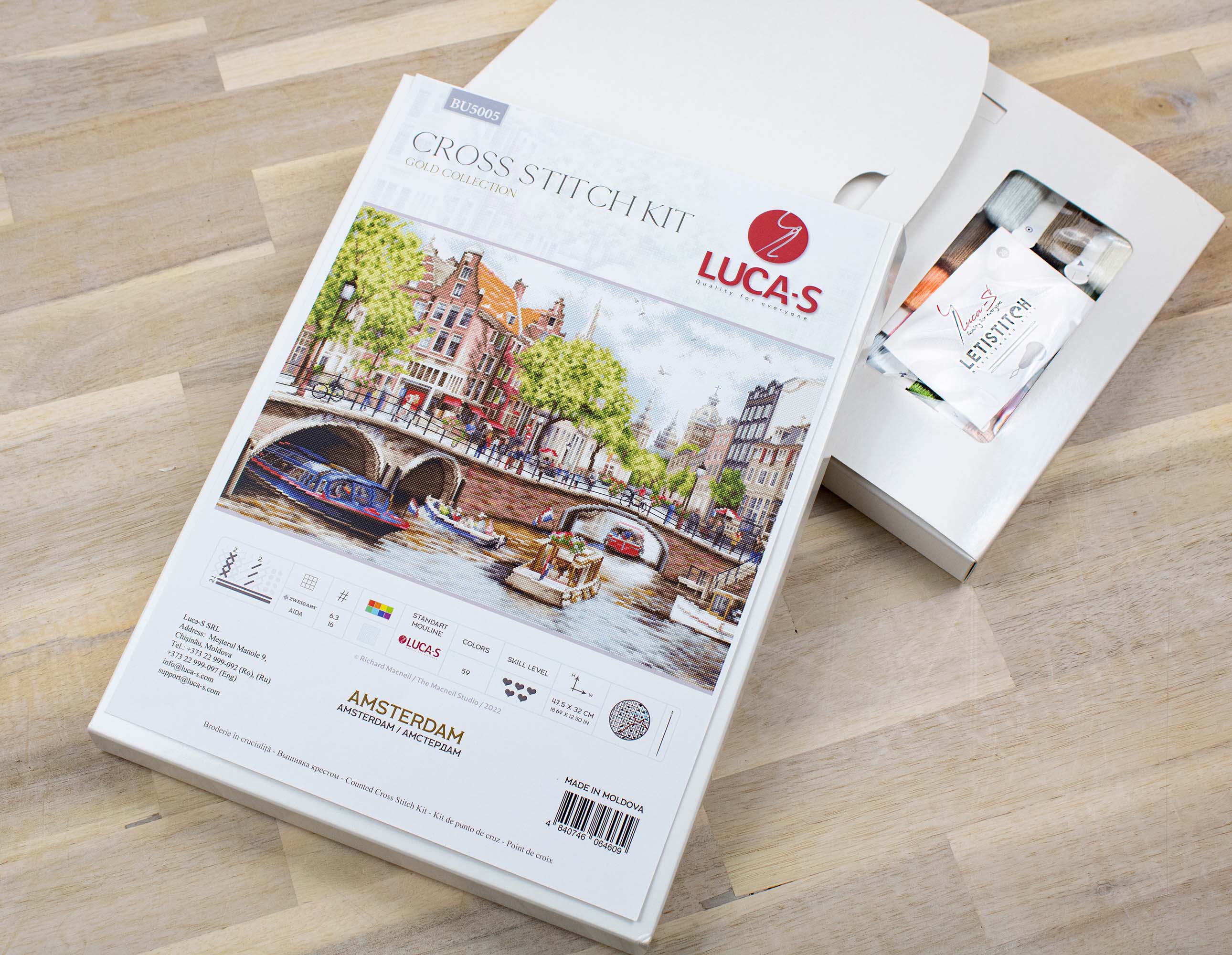 Cross Stitch Kit. Amsterdam by Luca-S BU5005