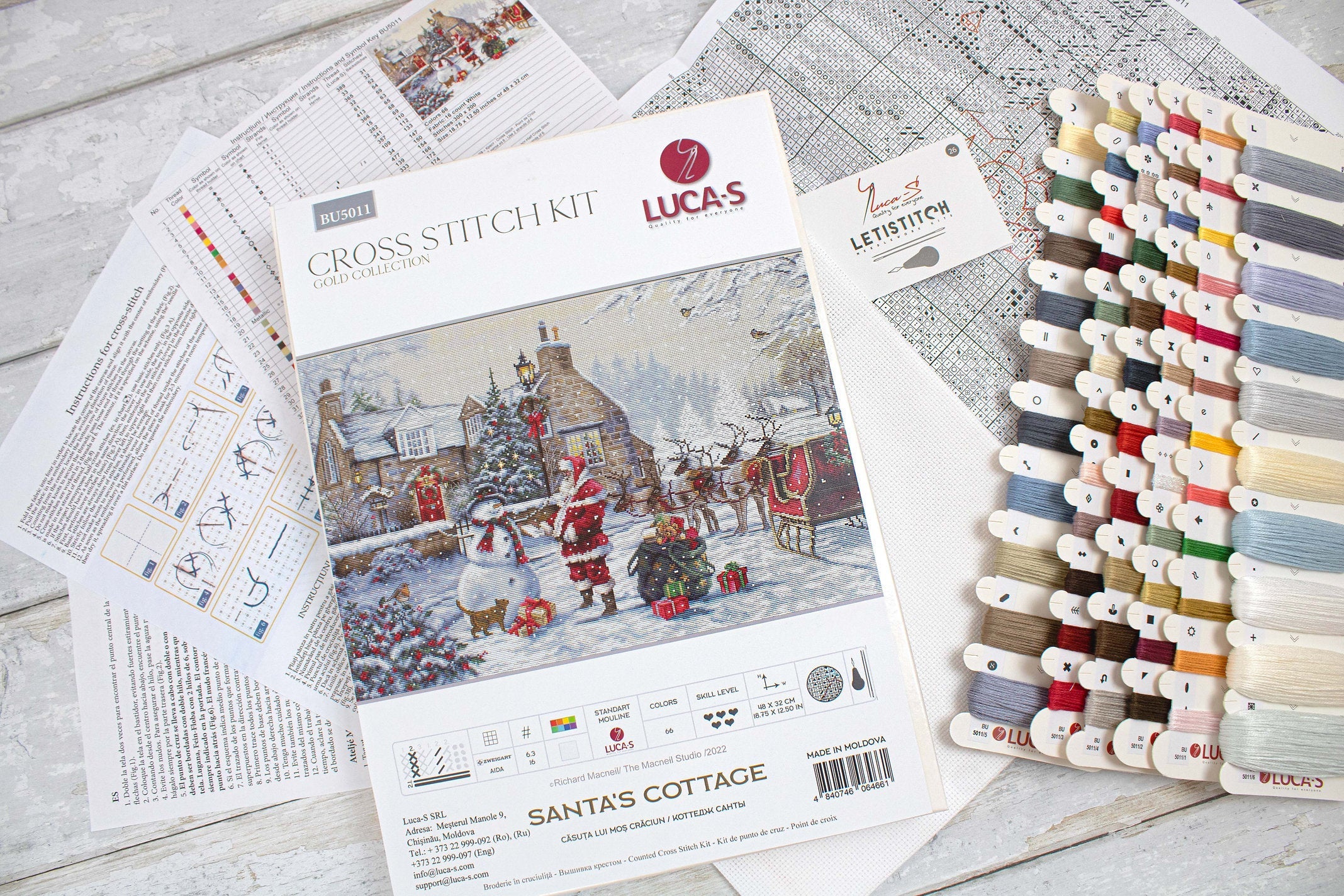 Kreuzstichset - Santa's Cabin - BU5011 Luca-S