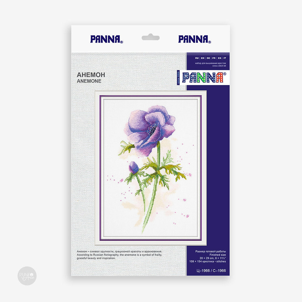 Anemone - C-1966 Panna - Cross stitch kit