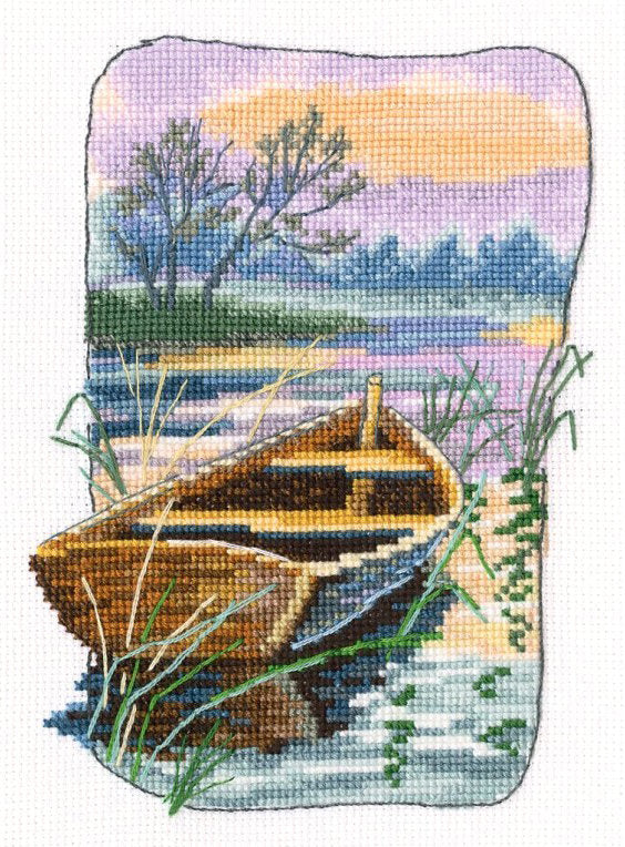 Cross stitch kit. Ship at Dusk - RTO C350