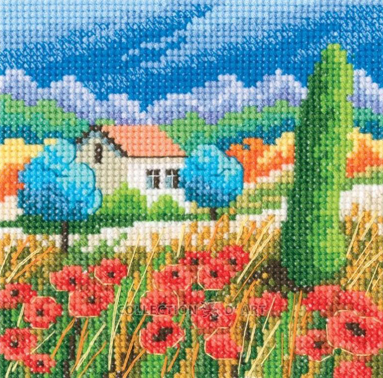 Cross stitch kit. Summer Colors. Poppies - RTO C359