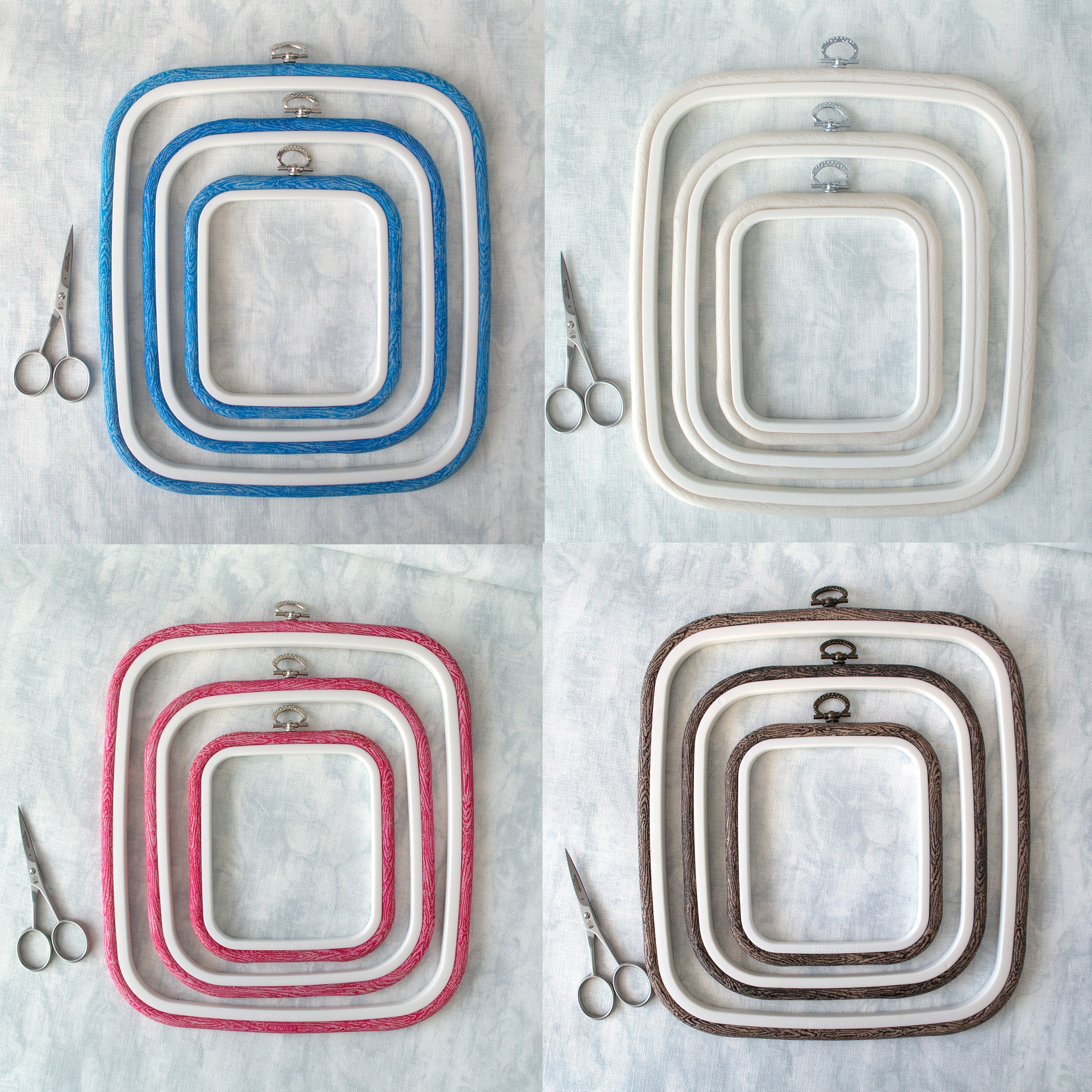 Nurge Flexi Hoop Square Frame-Frame Available in 4 Colors and 3 Sizes
