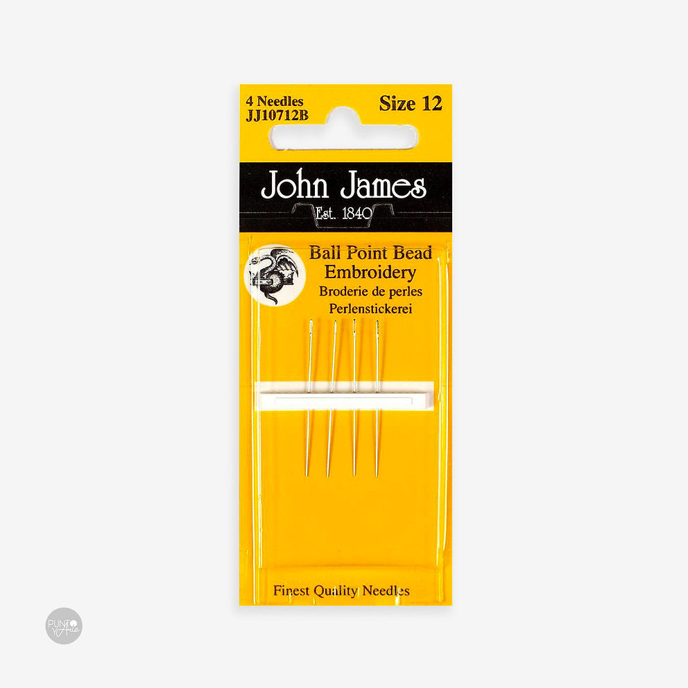 Hand Needles for Beading N°12 - John James JJ10712: Essential Tools for your Beading Projects