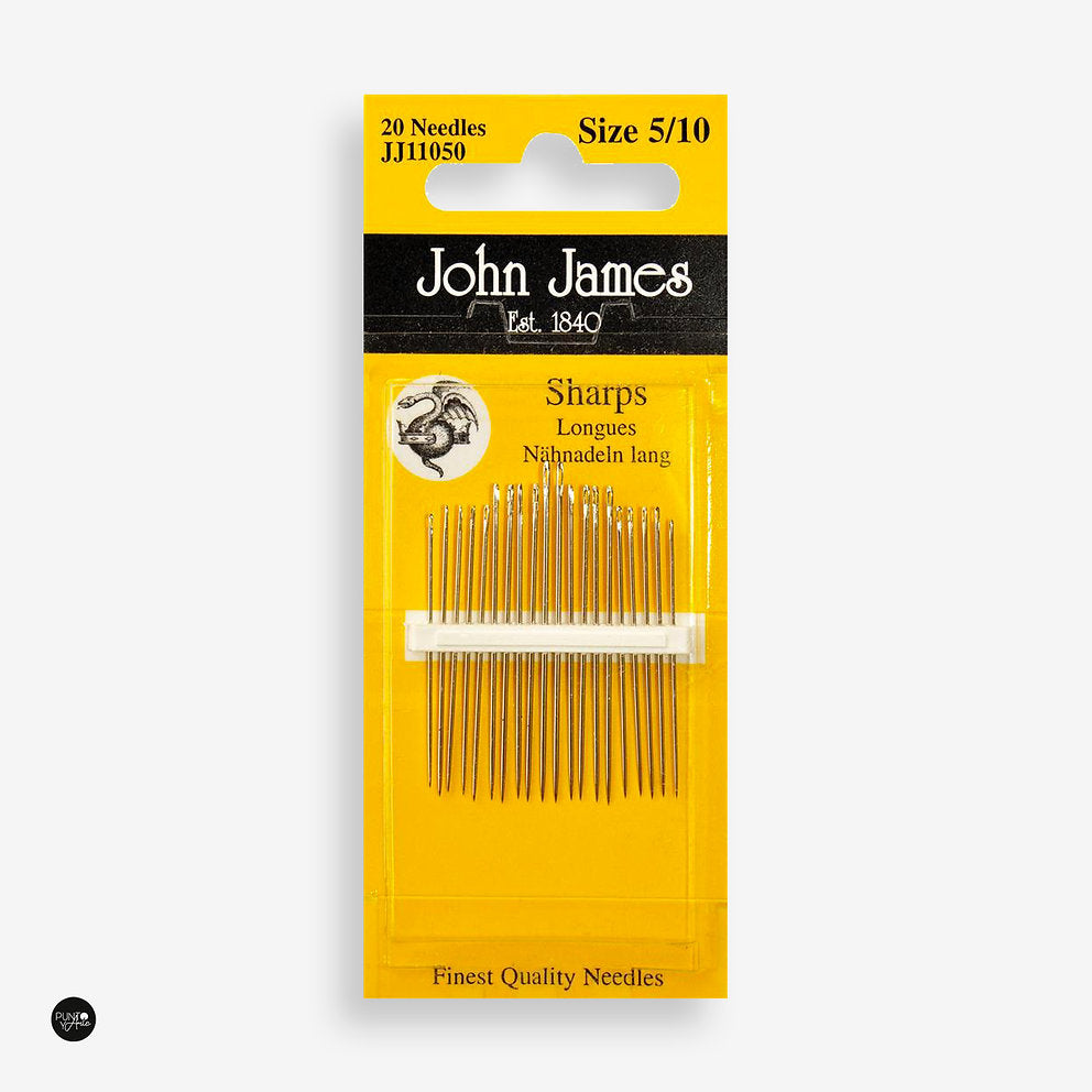 Long Sharps No. 5-10 John James JJ11050 Hand Sewing Needles: The Essential Kit for Your Hand Sewing Projects