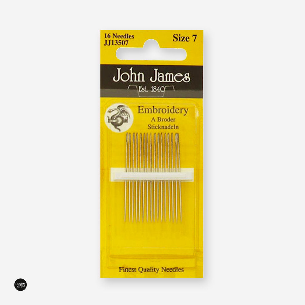 Crewel No. 7 Embroidery Needles John James JJ13507: The Essential Tool for Your Embroidery Projects