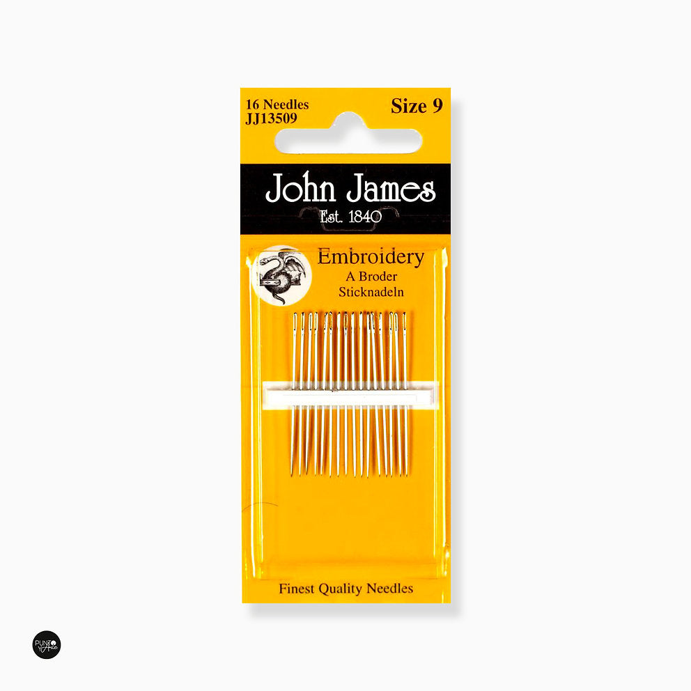 Crewel Embroidery Needles No. 9 John James JJ13509: The Perfection in your Hand Embroidery Projects