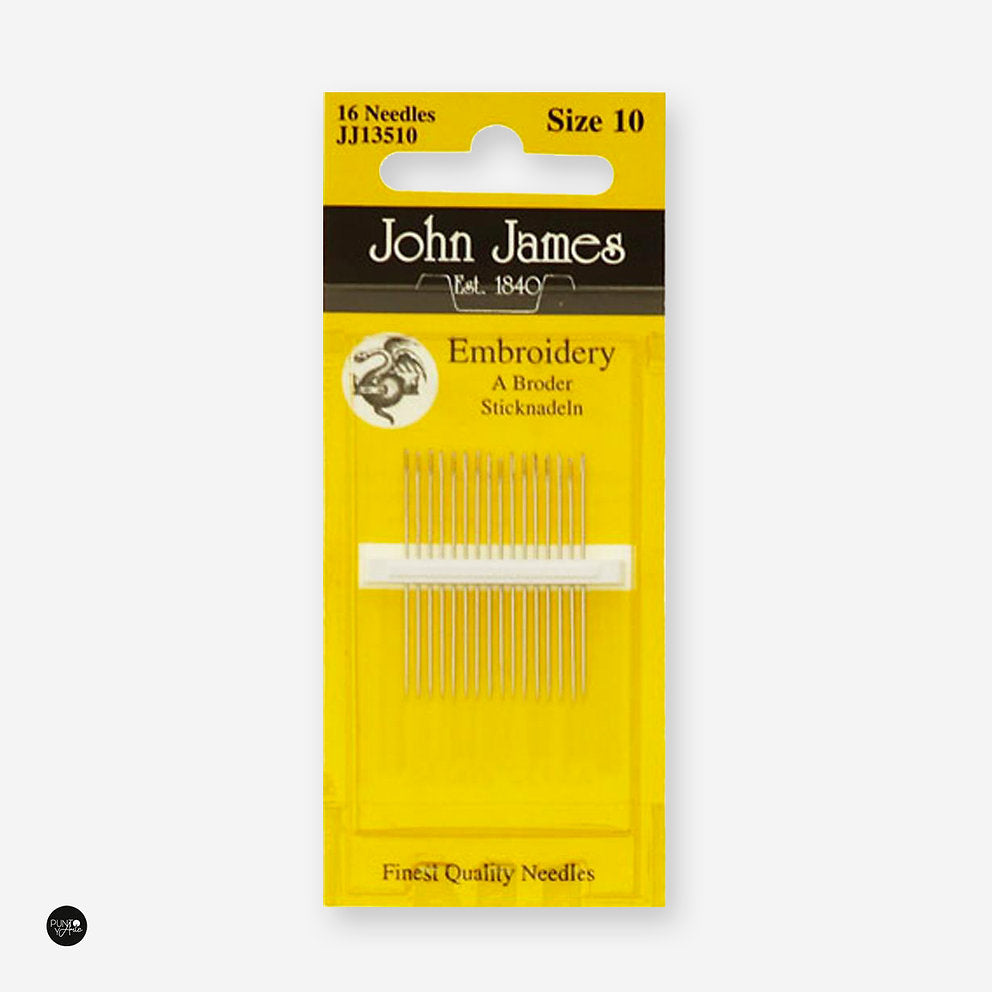 Crewel Embroidery Needles No. 10 John James JJ13510: Quality and Precision in your Embroidery Projects