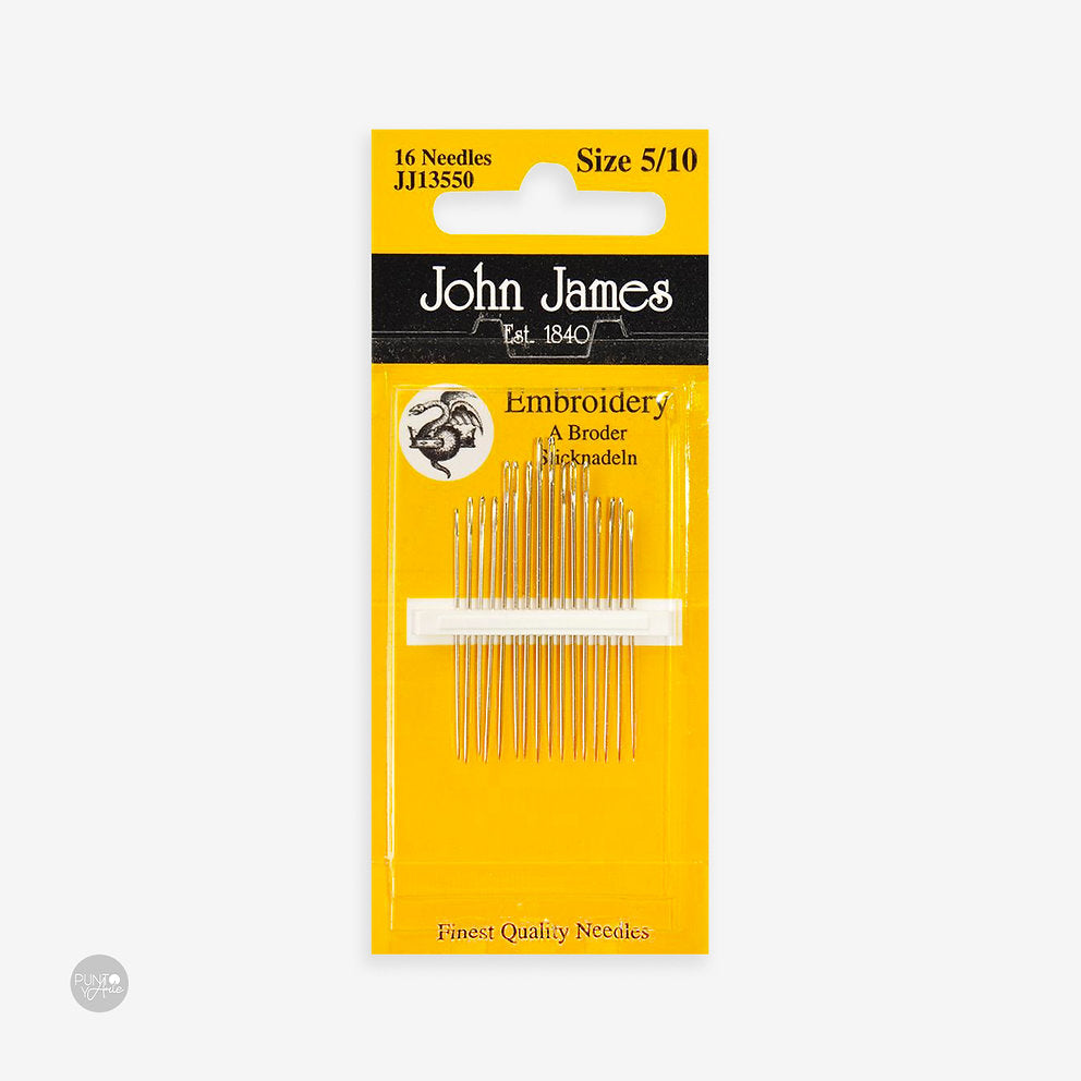 Crewel Embroidery Needles N°5-10 - John James JJ13550: The Perfect Choice for your Embroidery Projects