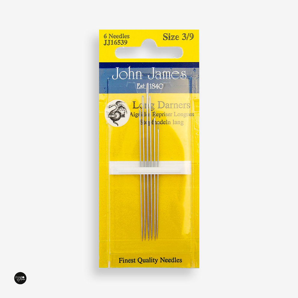 John James Long Sewing Needles No. 3-9 JJ16539: Essential Tools for Mending and Quilting