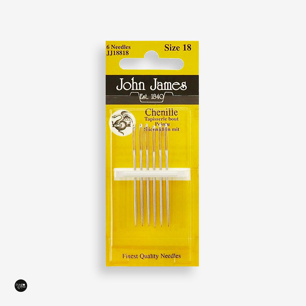 Embroidery Needles with Point No. 18 - John James JJ18818 Chenille: Precise Details for Your Embroidery Projects