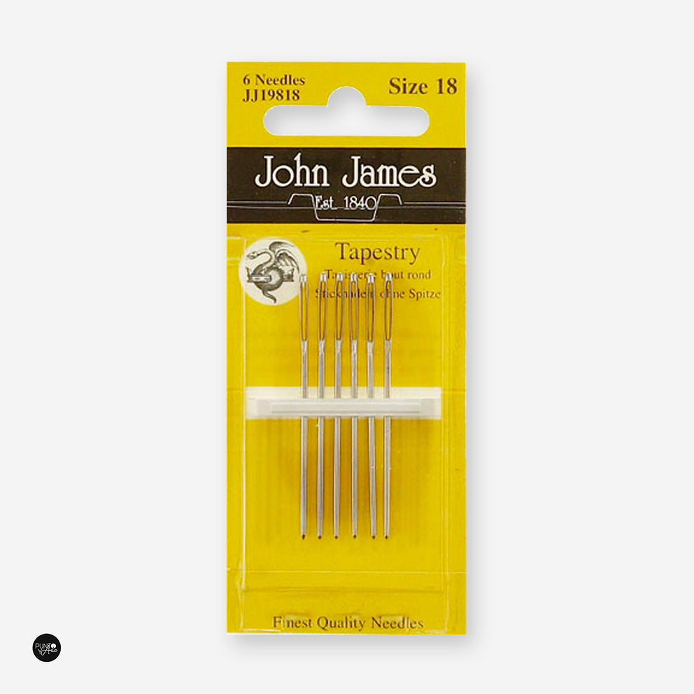 Round Point Needles No. 18 - John James JJ19818: The Essential Tool for your Round Point Projects