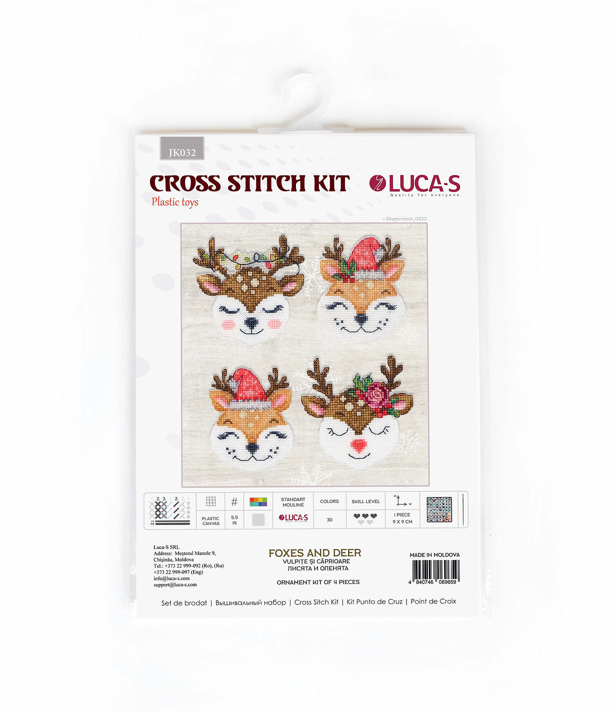 Cross Stitch Kit. Foxes and Deer - JK032 Luca-S