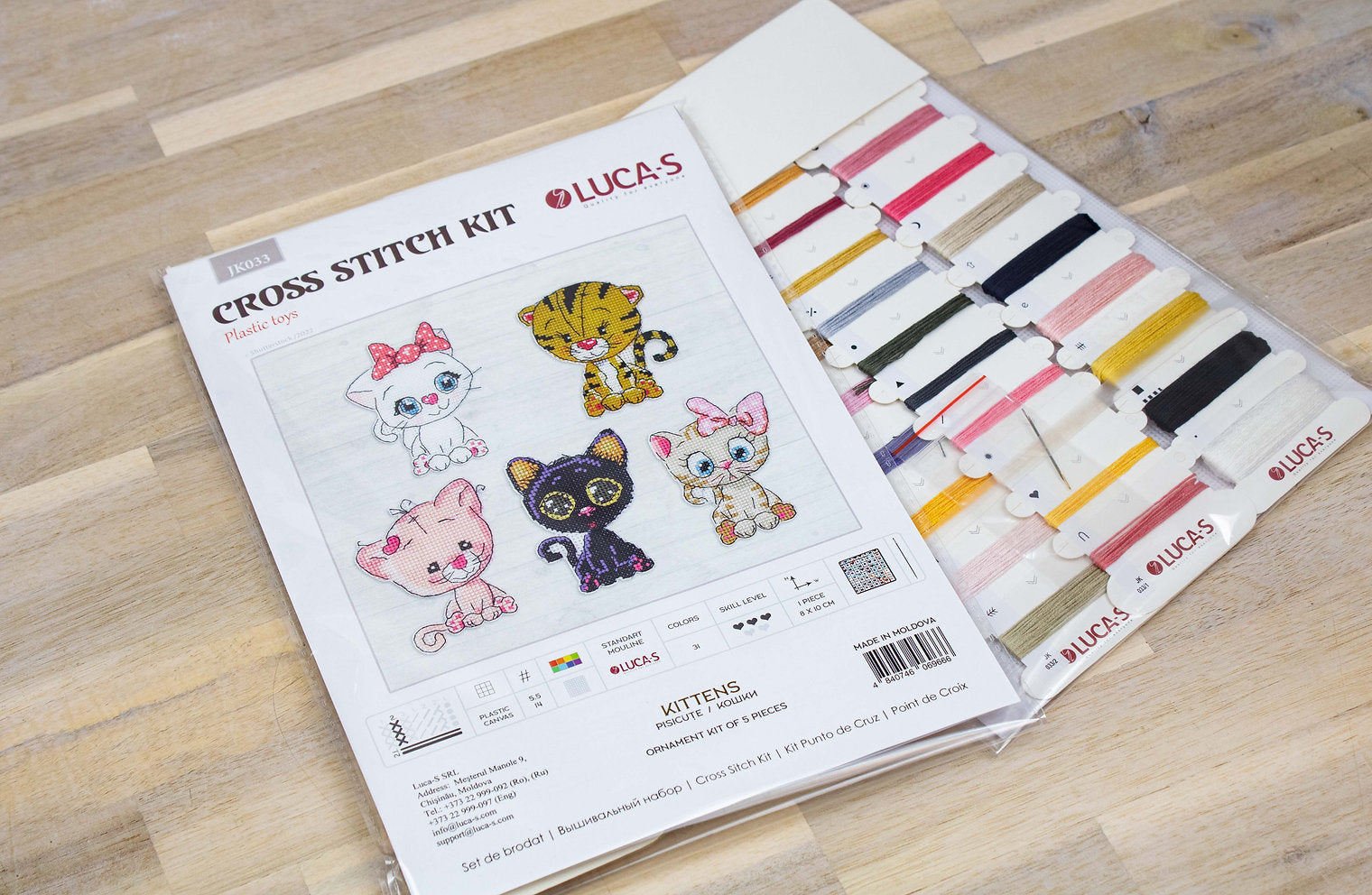 Cross Stitch Kit. Kittens - JK033 Luca-S