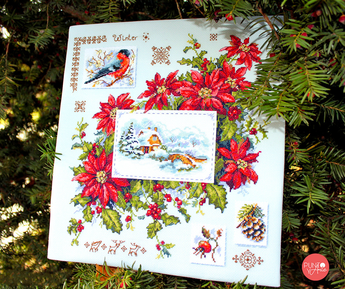 Winter-Sampler - K-119 Merejka - Kreuzstichset