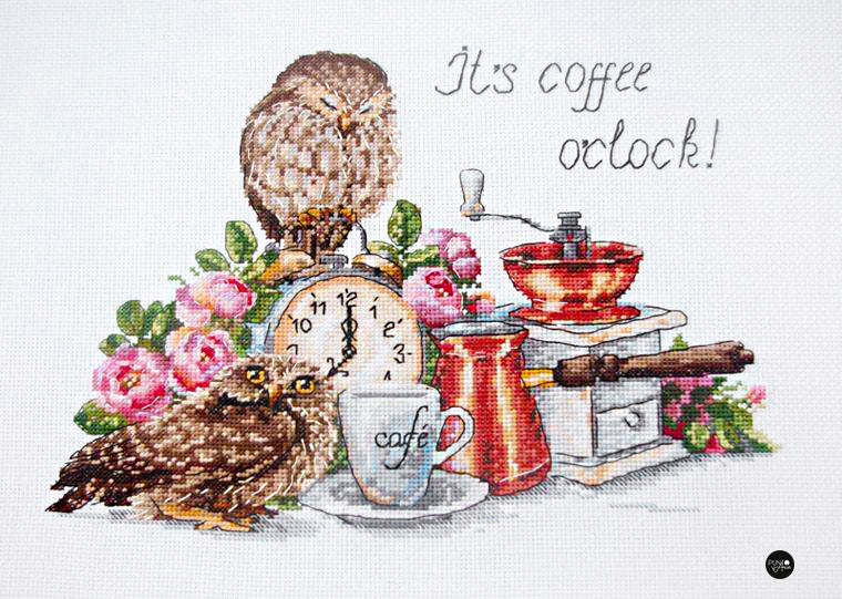 Kreuzstichset „Coffee Morning“ von Merejka K-83