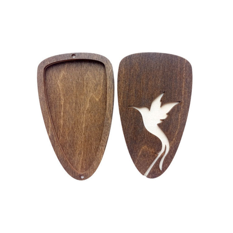 Hummingbird. Cajita Organizadora de Madera para Tijeras - Wizardi KF058/54