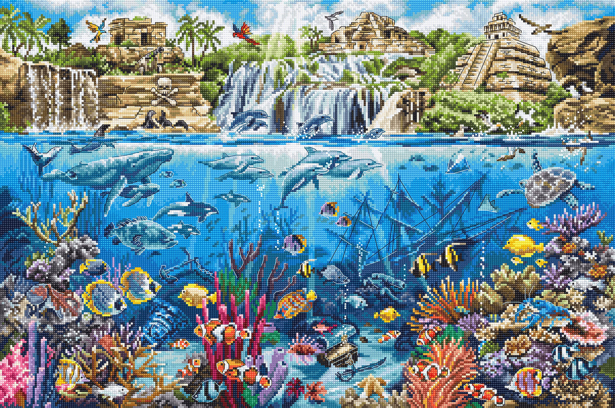 Kit de Punto de Cruz Isla de los Piratas - L8036 LETISTITCH: Una Aventura Bordada